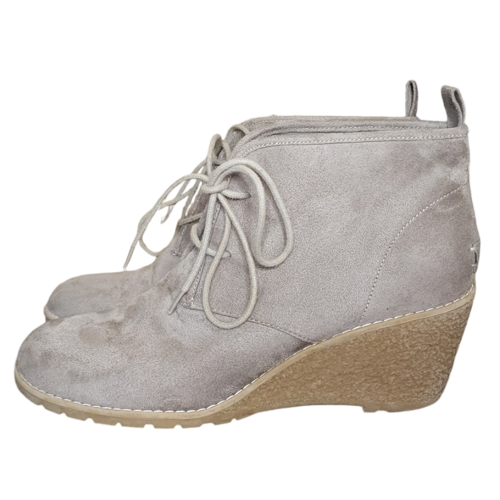 G.H Bass Cali Wedge Suede Ankle booties Women's Size 11